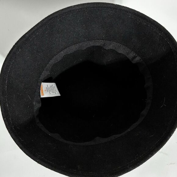 Gymboree 100% Wool Black Cloche Hat Bow Accent Girls Size L (2015) Classic Style - Picture 4 of 5